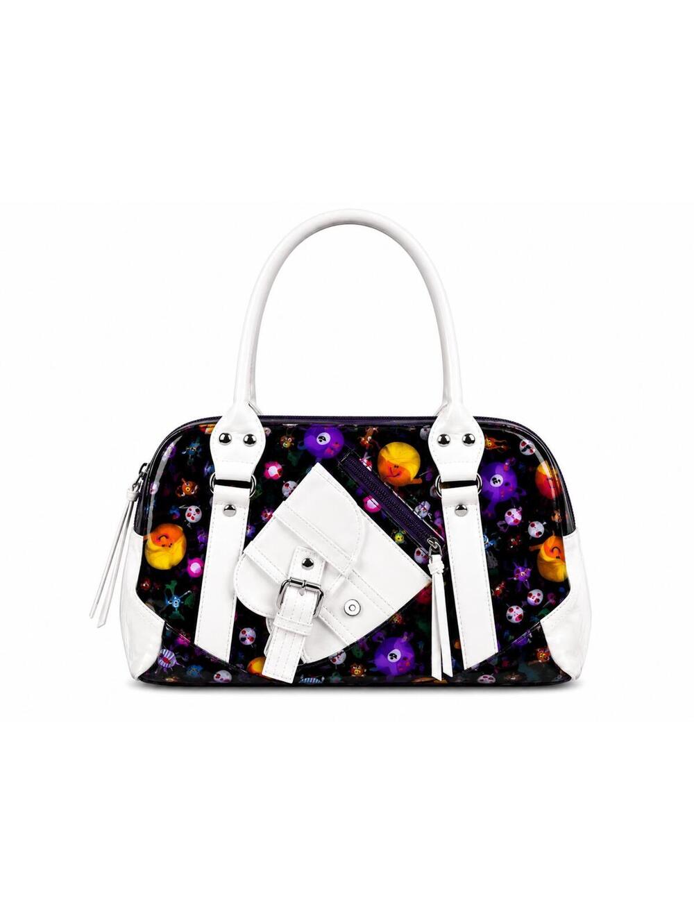 5 pcs Multicolor Graffiti Bowler BagS with Coin Pouch